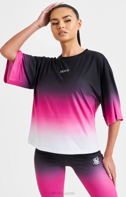 SikSilk vaaleanpunainen fade t-paita naiset 6LR856 vaatteet