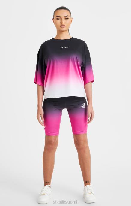 SikSilk vaaleanpunainen fade t-paita naiset 6LR856 vaatteet