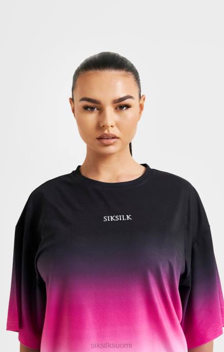 SikSilk vaaleanpunainen fade t-paita naiset 6LR856 vaatteet