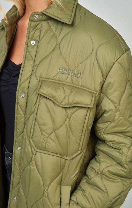 SikSilk khaki kevyt peittotakki naiset 6LR8126 vaatteet