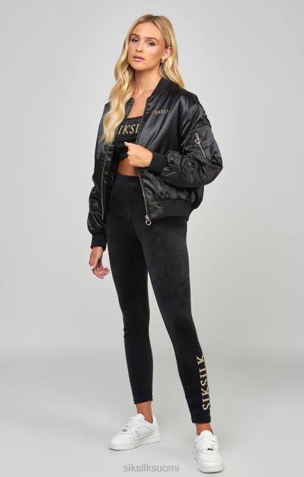 SikSilk kiiltävä ylisuuri bomber-takki naiset 6LR8136 vaatteet