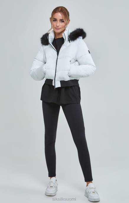 SikSilk valkoinen leikattu parka naiset 6LR8130 vaatteet