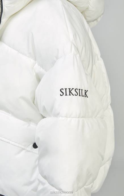 SikSilk valkoinen ylisuuri pehmustettu takki naiset 6LR8125 vaatteet