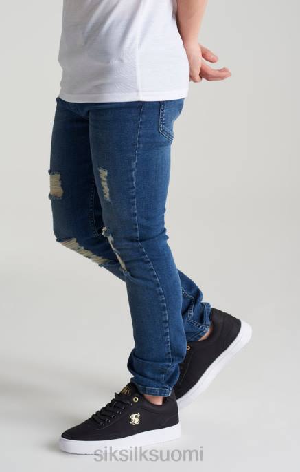 SikSilk midstone distressed slim denim farkku pojat 6LR8309 vaatteet
