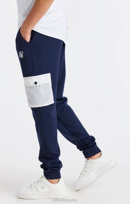 SikSilk laivastonsininen tasku cargo housut pojat 6LR8306 vaatteet