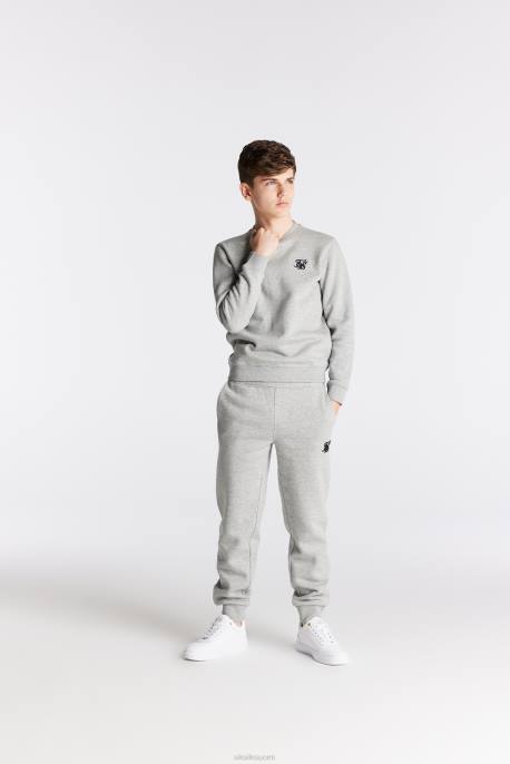 SikSilk harmaa marl essentials collegepaita pojat 6LR8289 vaatteet