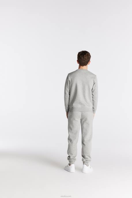 SikSilk harmaa marl essentials collegepaita pojat 6LR8289 vaatteet