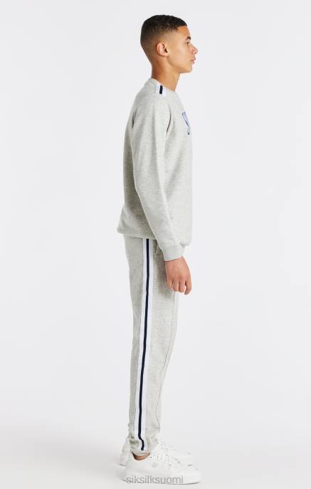 SikSilk harmaa marl varsity crew collegepaita pojat 6LR8296 vaatteet