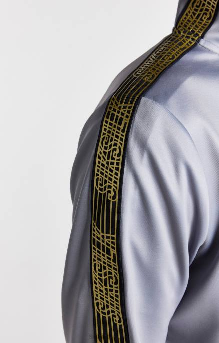 SikSilk harmaa teipattu suppilokaulan vetoketju pojat 6LR8295 vaatteet