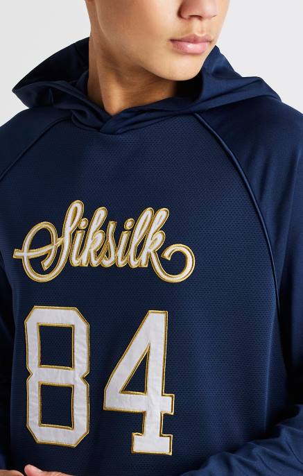 SikSilk laivastonsininen retrohuppari pojat 6LR8294 vaatteet