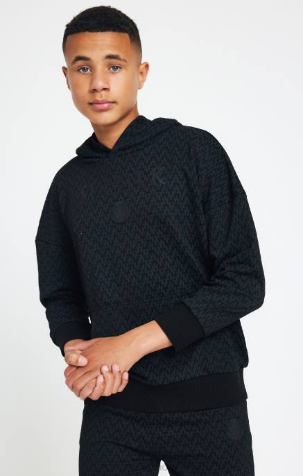 SikSilk x messi musta printti oversize huppari pojat 6LR8288 vaatteet