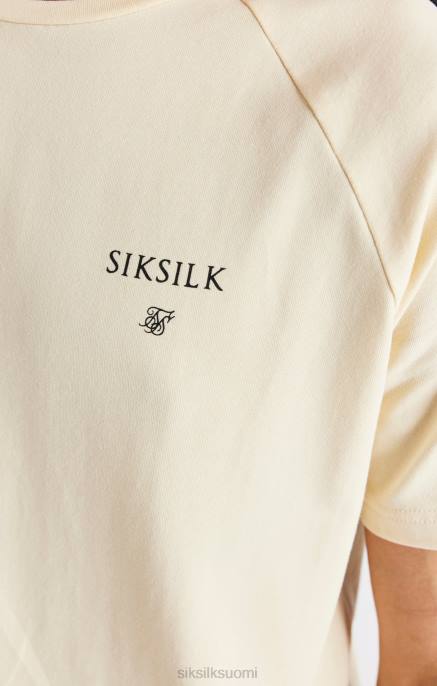 SikSilk beige teipattu raglan-t-paita pojat 6LR8282 vaatteet