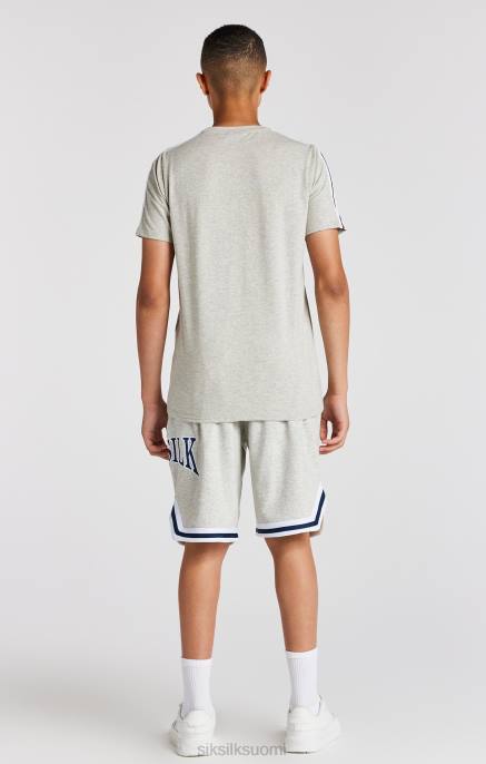SikSilk harmaa marl varsity t-paita pojat 6LR8283 vaatteet