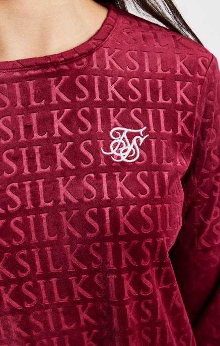SikSilk pinkki veluuri pitkähihainen t-paitamekko tytöt 6LR8345 vaatteet
