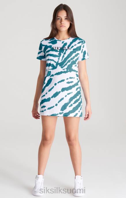 SikSilk valkoinen solmittava t-paitamekko tytöt 6LR8343 vaatteet