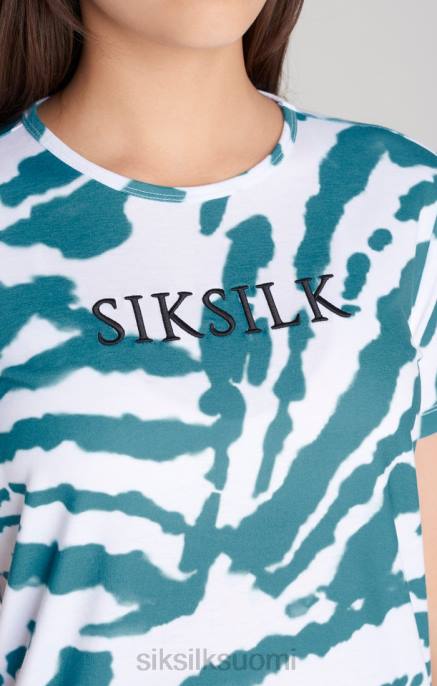SikSilk valkoinen solmittava t-paitamekko tytöt 6LR8343 vaatteet