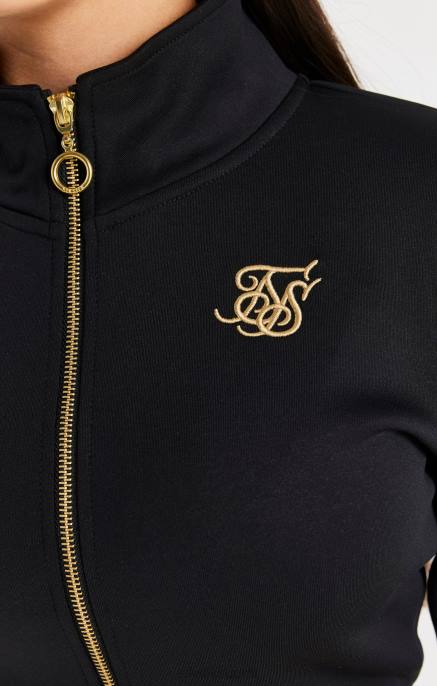 SikSilk metallinen teipattu vetoketju - musta tytöt 6LR8330 vaatteet