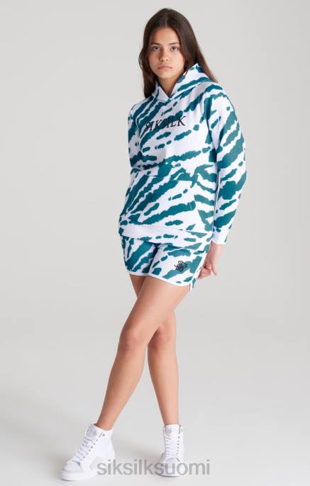 SikSilk valkoinen solmiovärjäyshuppari tytöt 6LR8339 vaatteet