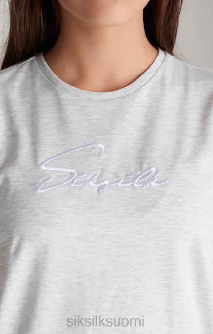 SikSilk harmaamerelli-merkkinen poikaystävän t-paita tytöt 6LR8322 vaatteet