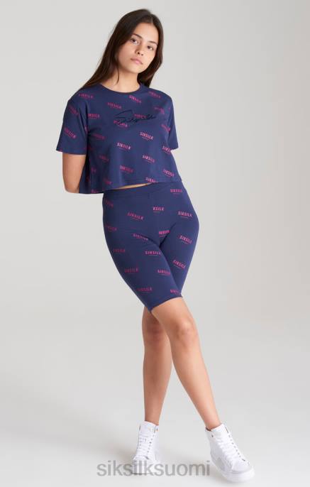 SikSilk laivastonsininen t-paita tytöt 6LR8324 vaatteet