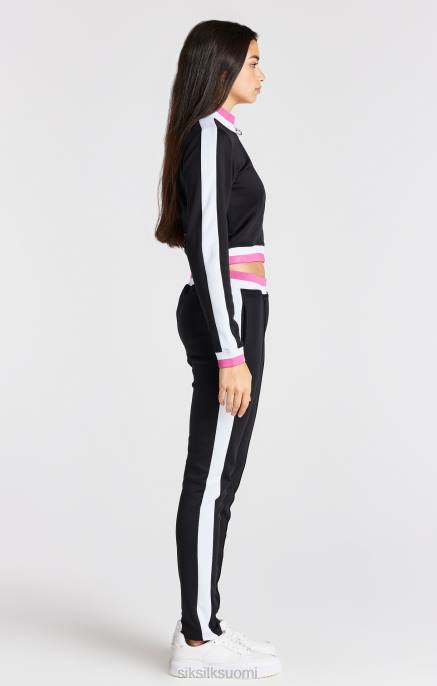 SikSilk musta retro takki tytöt 6LR8341 vaatteet